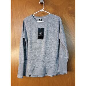 NWT - Women's Active Life Heather Charcoal Pullover Zip Sweater - Sz: M